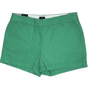 J Crew Women's Shorts 3.5" Classic Chino Short Size 10 Green H5616
